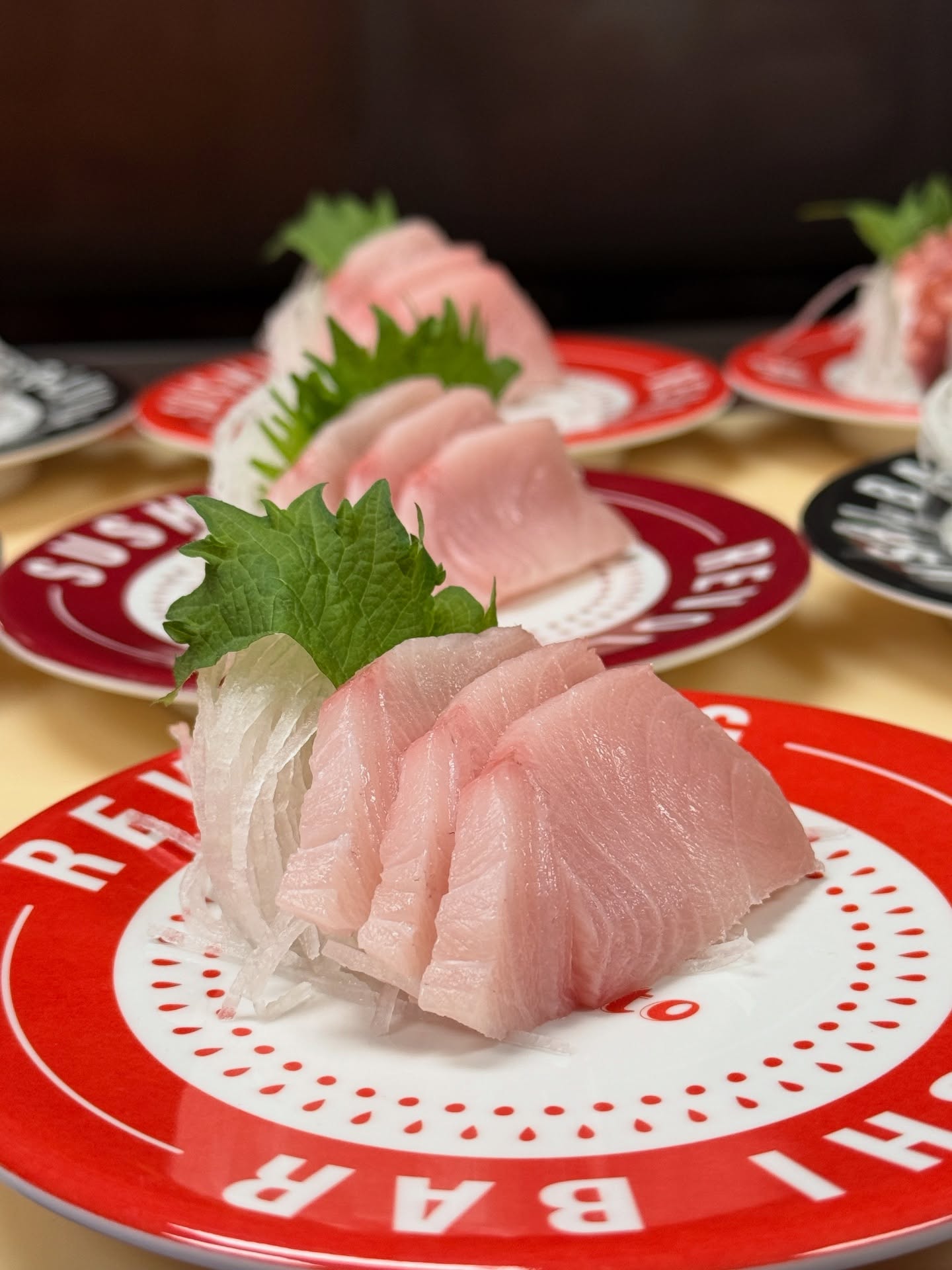 Fresh yellowtail hamachi sashimi at Makoto Staten Island