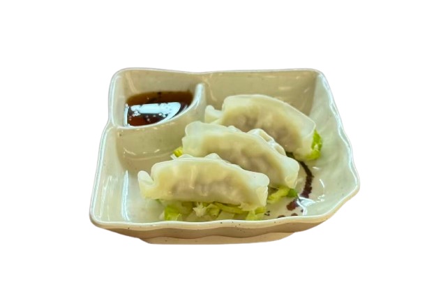 Steamed Pork Gyoza (3 pcs) at Makoto Revolving Sushi Bar Staten Island NY