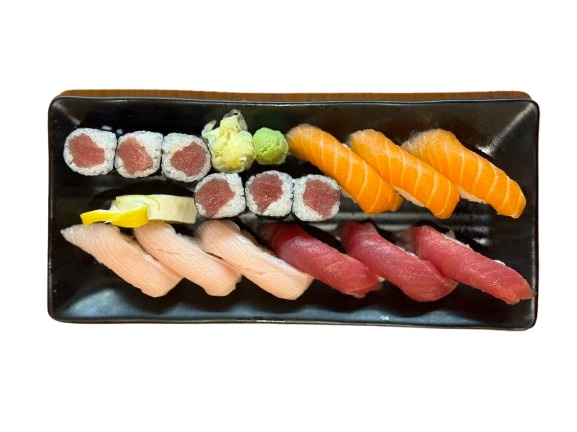 Tri Color Combo at Makoto Revolving Sushi Bar Staten Island NY